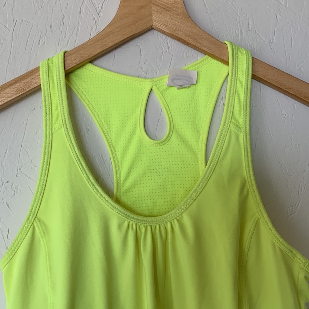 Like New! Neon Yellow Tank Top L - Picture 2 of 5